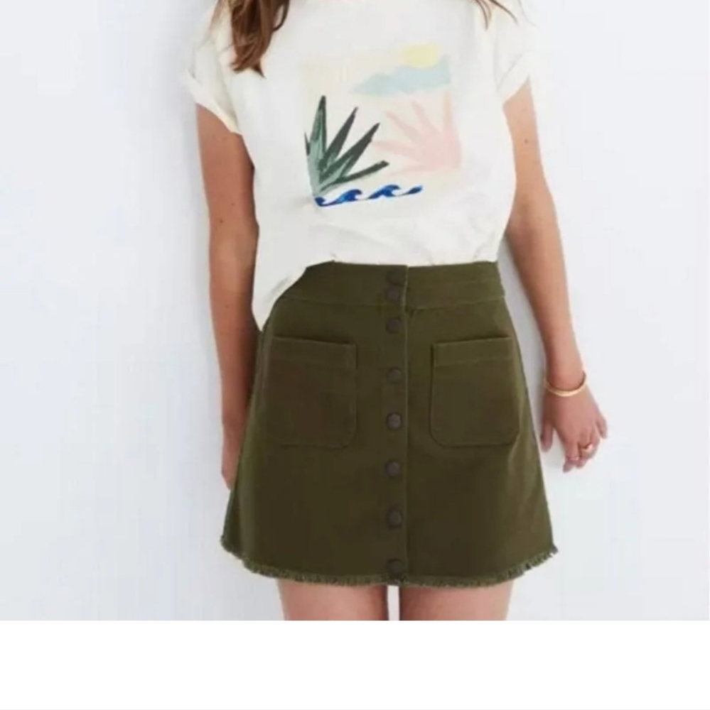 Madewell button down skirt